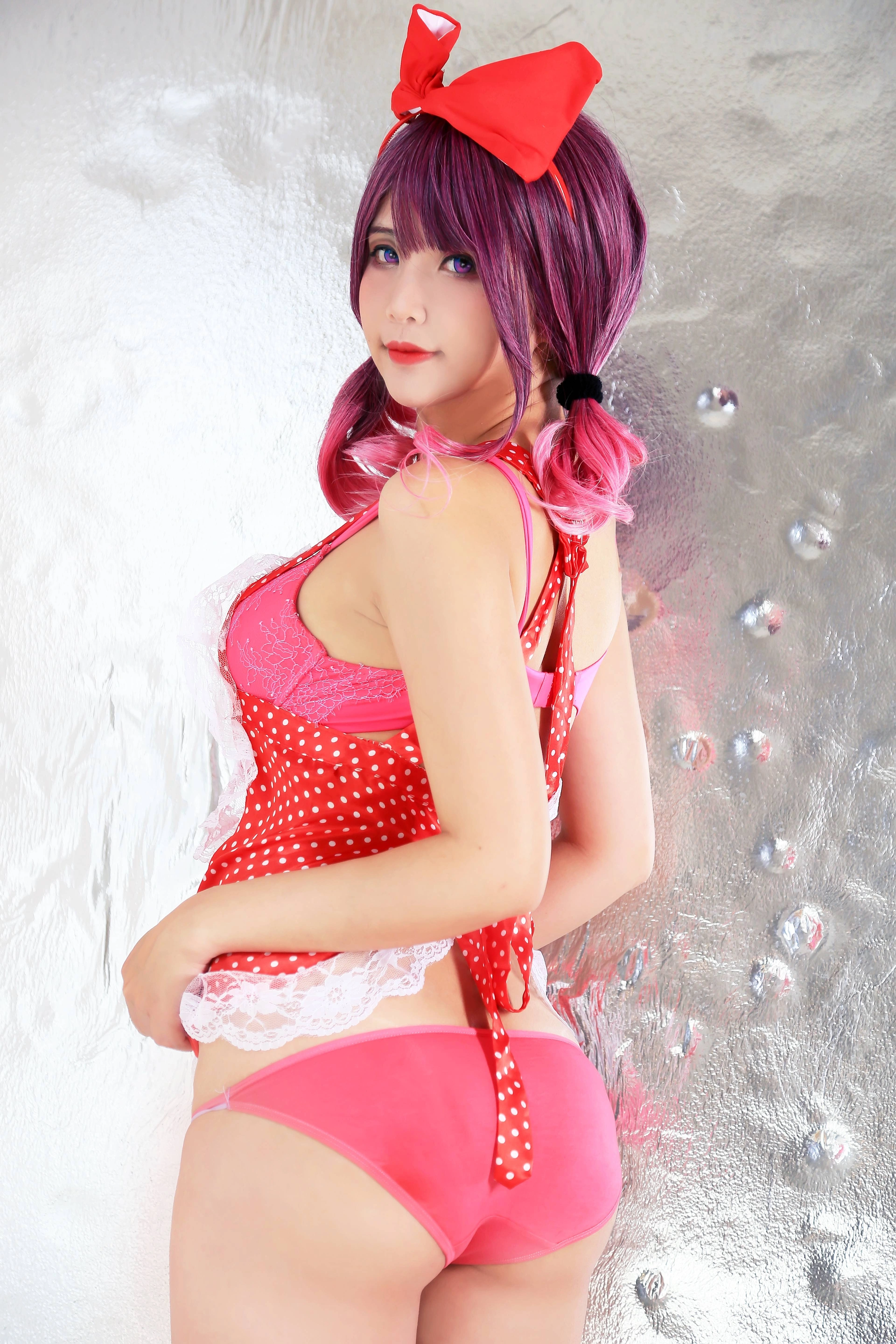 Hana Bunny - NO.102 Red Heart Apron 3